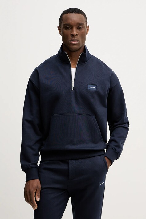 Michael Kors bluza bawełniana męska kolor granatowy gładka CR652T8HC4