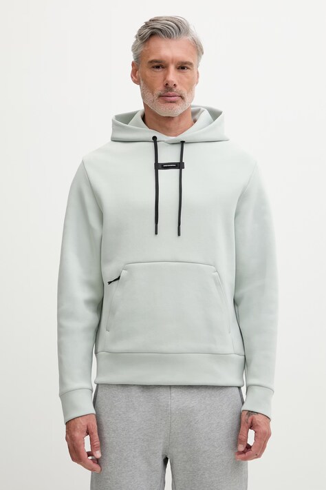 On bluza treningowa męska z bawełny Focus Tech zielona 1MF30290229