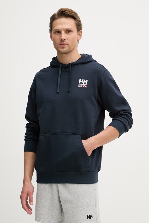 Helly Hansen bluza męska bawełniana SHORELINE granatowa 54546