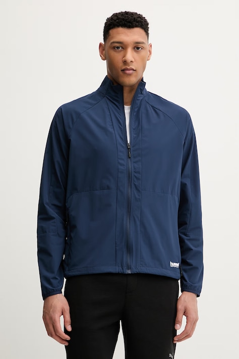 Hummel bluza treningowa kolor granatowy gładka 230425