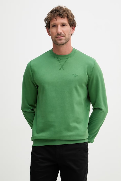 Barbour bluza damska bawełniana zielona MOL0743