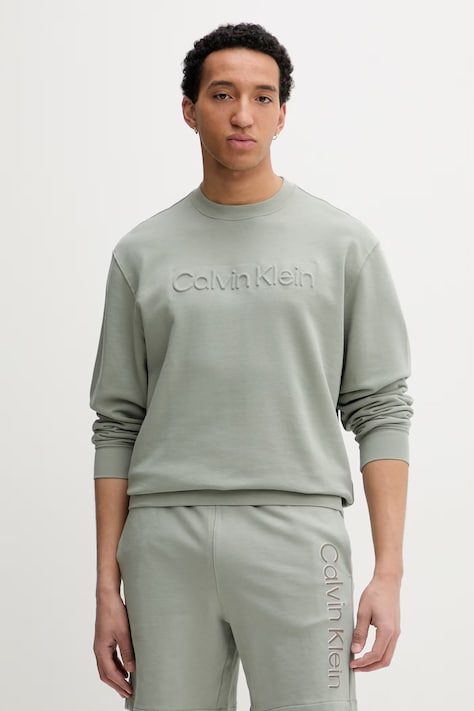 Calvin Klein mikina pánská bavlněná zelená LV04LF230G