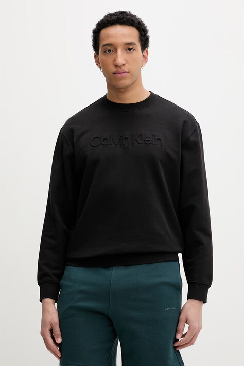 Calvin Klein dukserica za muškarce od pamuka crna LV04LF230G