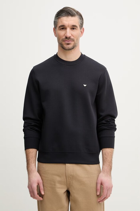 Emporio Armani bluza męska kolor granatowy gładka EM004533 AF10013