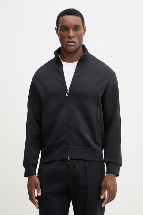 Emporio Armani bluza męska kolor granatowy gładka EM005222 AF10013