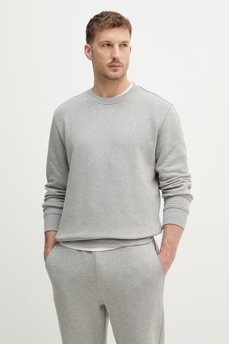 Trussardi bluza męska kolor szary melanżowa G8088500139N