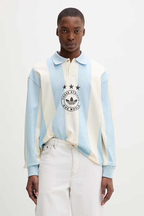 adidas Originals bluza męska bawełniana niebieska KU9190