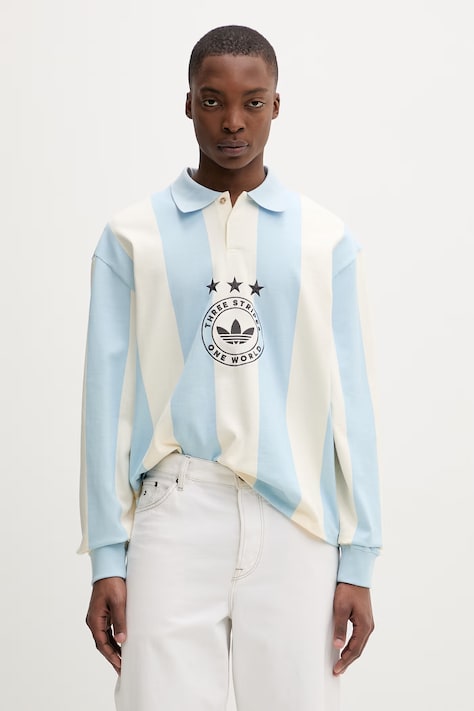 adidas Originals bluza męska bawełniana niebieska KU9190