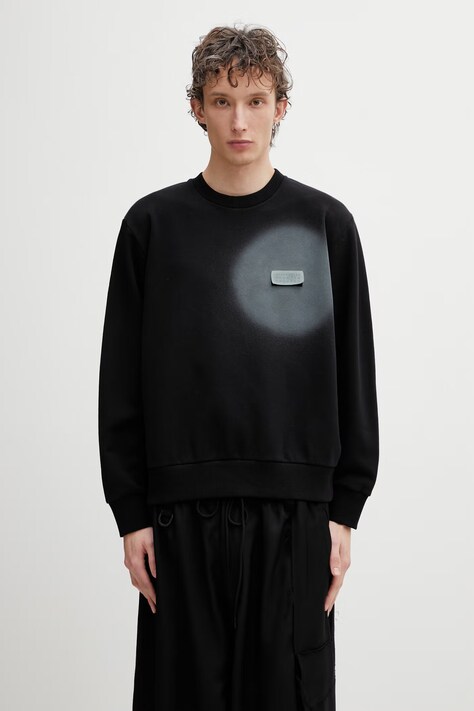 MM6 Maison Margiela ανδρική μπλούζα χρώμα: μαύρο SH0GU0037.M25013.900