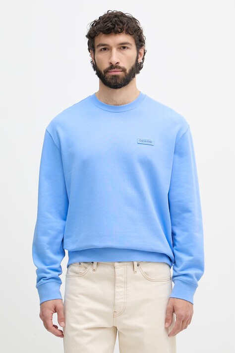 Calvin Klein Jeans Μπλούζα ανδρική βαμβακερή μπλε LV04RF271G