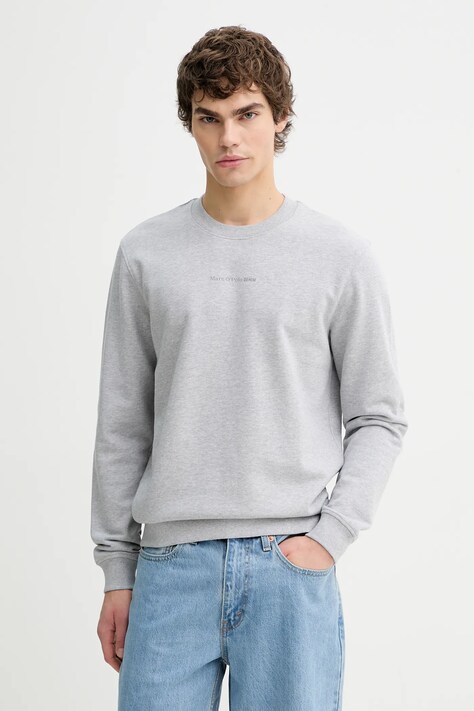 Marc O'Polo bluza bawełniana męska kolor szary melanżowa 5000008491