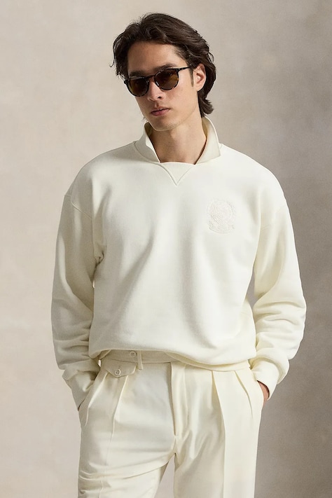 Polo Ralph Lauren bluza męska bawełniana Wimbledon beżowa 710B16060