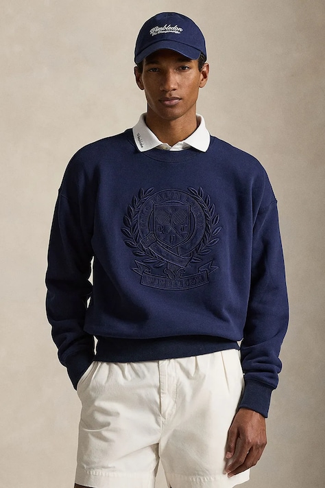 Polo Ralph Lauren суичър мъжки от памук тъмносин 710B16064