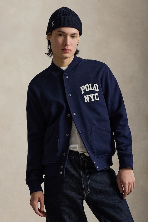 Polo Ralph Lauren bluza męska kolor granatowy z nadrukiem 710A13244