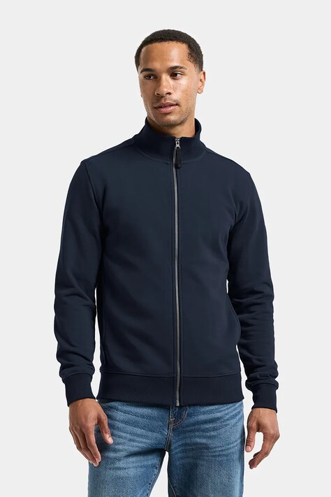 Didriksons Bluza rozpinana męska z bawełną JAKE granatowa 506119