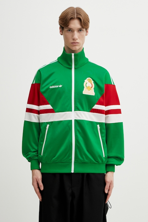 adidas Performance bluza FMF TT 86 męska kolor zielony z aplikacją MEXICO
