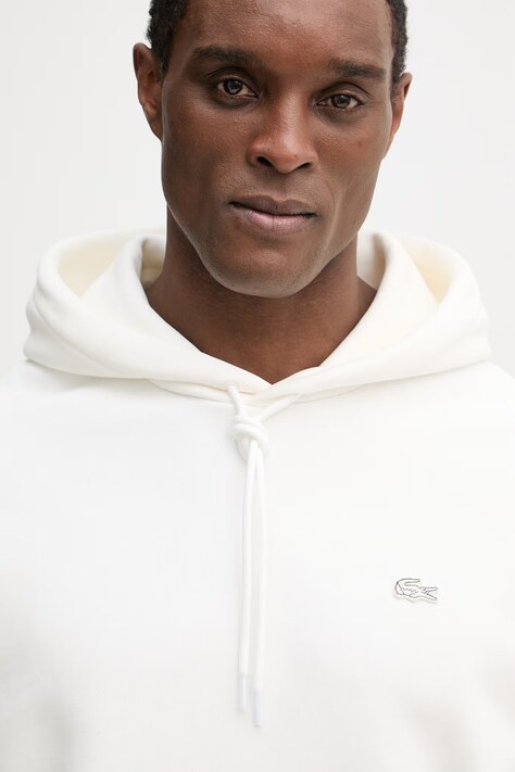 Бавовняна кофта Lacoste — SS26-BLM0H6, бежевий — фото 4