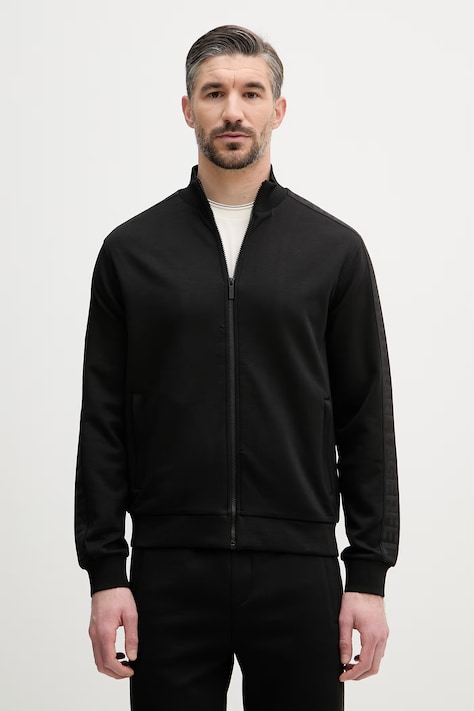 Karl Lagerfeld bluza rozpinana męska z wiskozy czarna 562901.705015