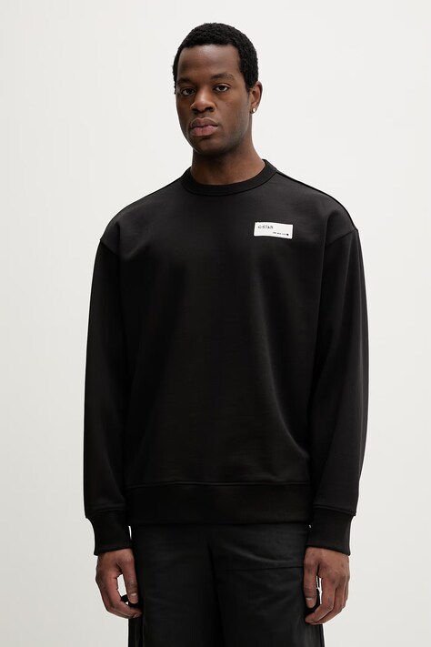 G-Star bluza męska bawełniana HB badge r sw czarna D28660-E209