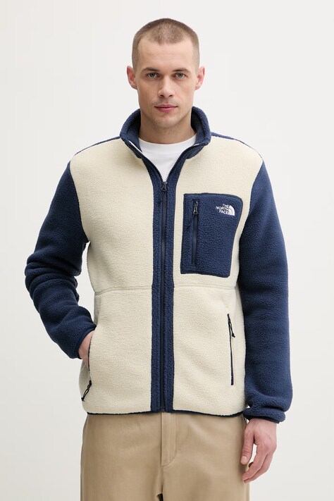 The North Face bluza rozpinana męska polarowa Yumiori beżowa NF0A883RPHC1