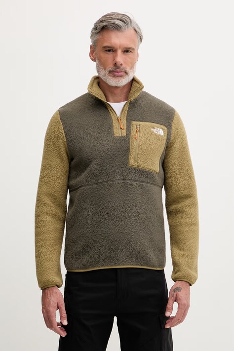 The North Face bluza męska polarowa Yumiori brązowa NF0A883SPHG1