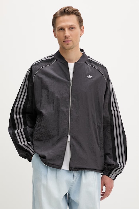 adidas Originals mikina na zips pánska čierna KX4831