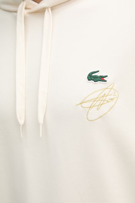Lacoste кофта з капюшоном чоловіча — SS26-BLM0K9, бежевий — фото 5