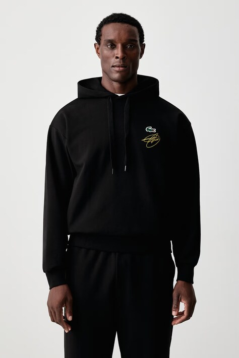 Lacoste Bluza z kapturem męska czarna SH9948