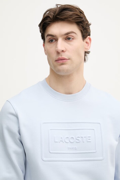 Lacoste кофта чоловіча бавовняна — SS26-BLM0KC, блакитний — фото 4