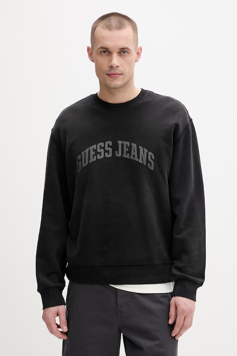 Guess Jeans pulover moški bombažen črn M6GQA6 KCPR1