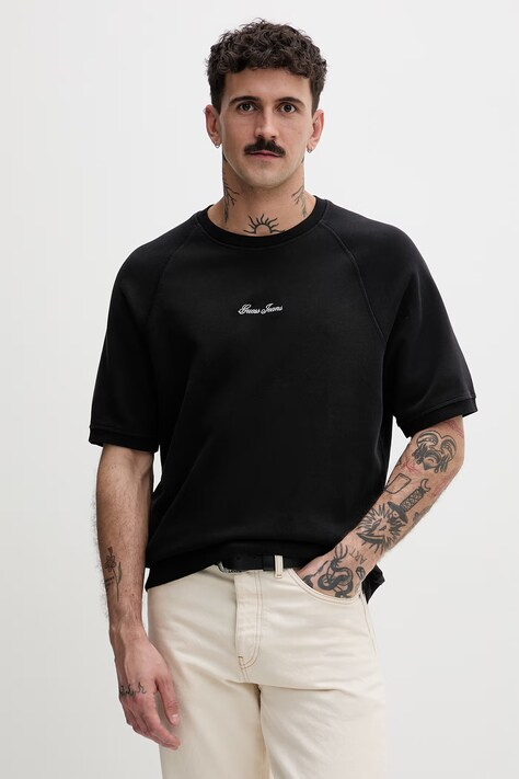 Guess Jeans bluza męska bawełniana czarna M6GQB2 KCPR1