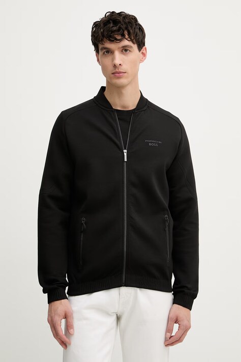 BOSS Green moška jopica BOSS X PORSCHE črna 50559789