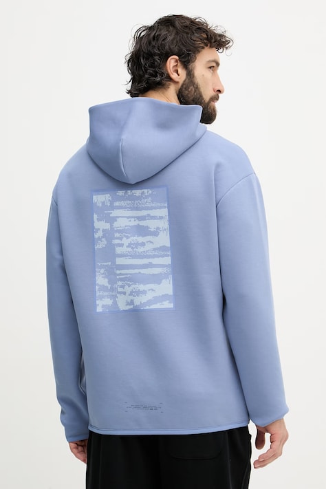 BOSS Green bluză cu glugă, cu imprimeu, 50558991