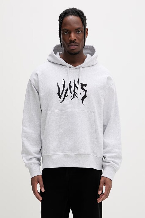 Vans bluza z kapturem męska bawełniana szara VN000VY31QI1