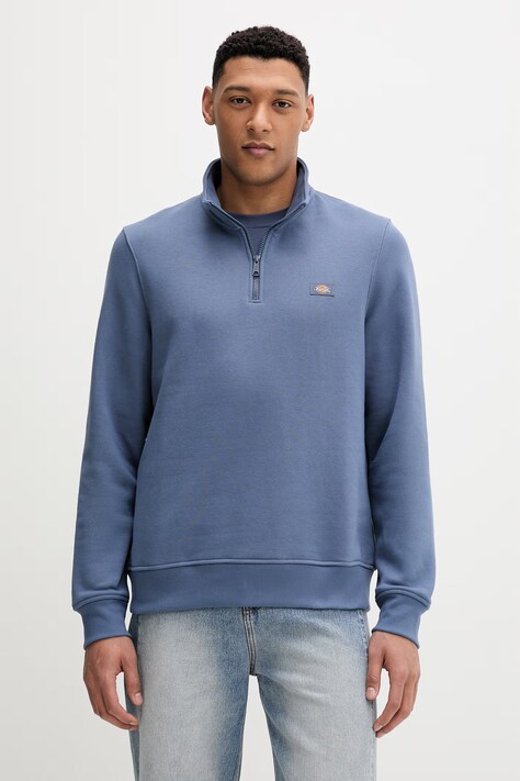 Dickies bluza męska kolor niebieski gładka DK0A4XD4RI21