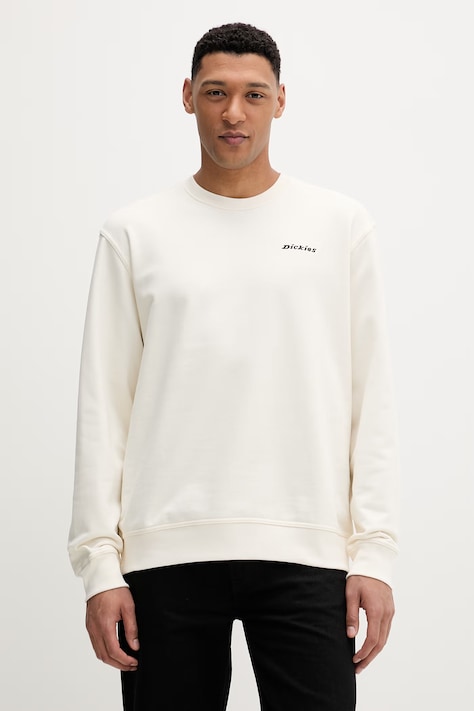 Dickies bluza męska kolor beżowy z aplikacją DK0A88OCECR1