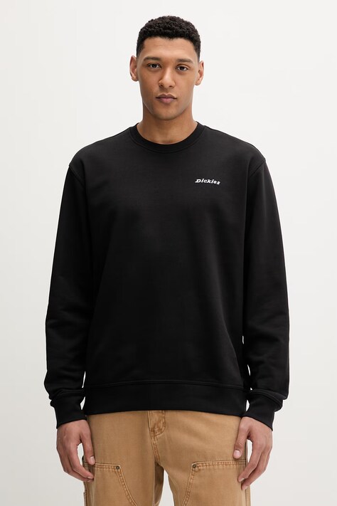 Dickies bluza męska kolor czarny gładka DK0A88OCBLK1