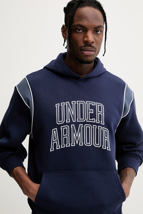 Кофта Under Armour Rival — SS26-BLM0N6, темно-синій — фото 4