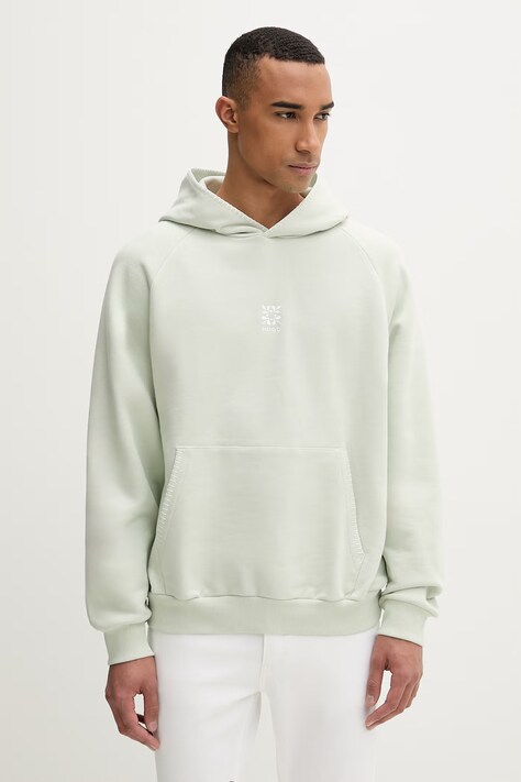 HUGO mikina pánska bavlnená Darohood zelená 50556570