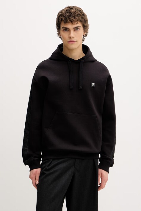HUGO mikina pánska bavlnená čierna 50562823