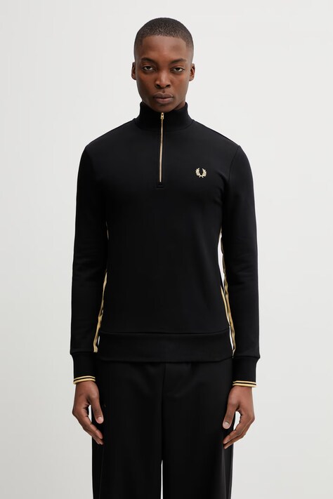 Fred Perry bluza męska kolor czarny z aplikacją M2444