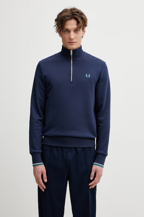 Fred Perry bluza bawełniana męska granatowa M3574.86A