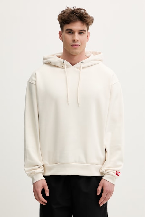 The North Face bluza z kapturem męska Redbox beżowa NF0A8EFZQLI1