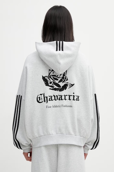 adidas Originals x Willy Chavarria men's sweatshirt with cotton gray KV2250