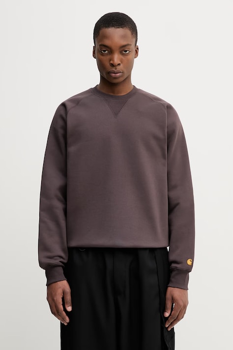 Carhartt WIP Chase Sweat кофта з капюшоном з бавовною чоловіча коричнева I033660.3LNXX