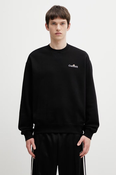 Carhartt WIP WIP Label Sweat кофта бавовняна чоловіча чорна I036346.89XX