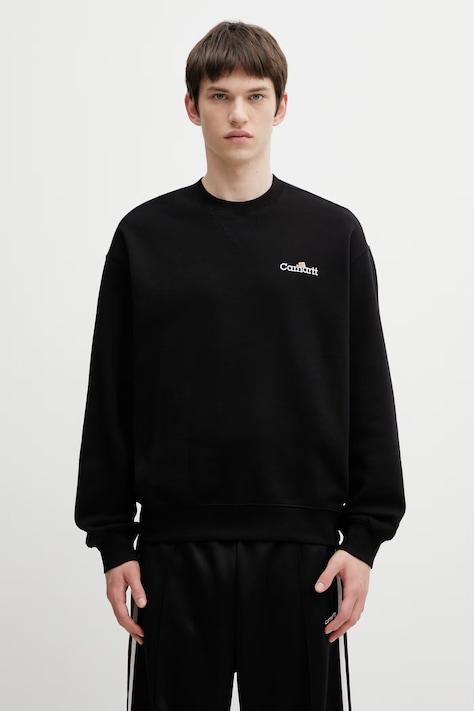 Carhartt WIP WIP Label Sweat sweatshirt cotton Men's black I036346.89XX