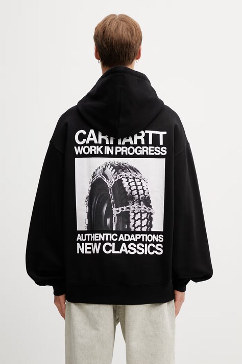 Carhartt WIP Hooded Sean Hamilton Sweat кофта с капюшоном из хлопка для мужчин чёрная I036374.89XX