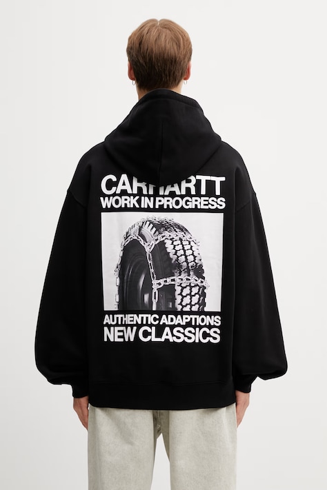 Carhartt WIP Hooded Sean Hamilton Sweat кофта с капюшоном из хлопка для мужчин чёрная I036374.89XX