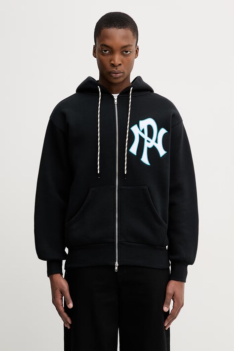 No Problemo Nyp Premium bluza rozpinana z kapturem z bawełną męska czarna NP2001605